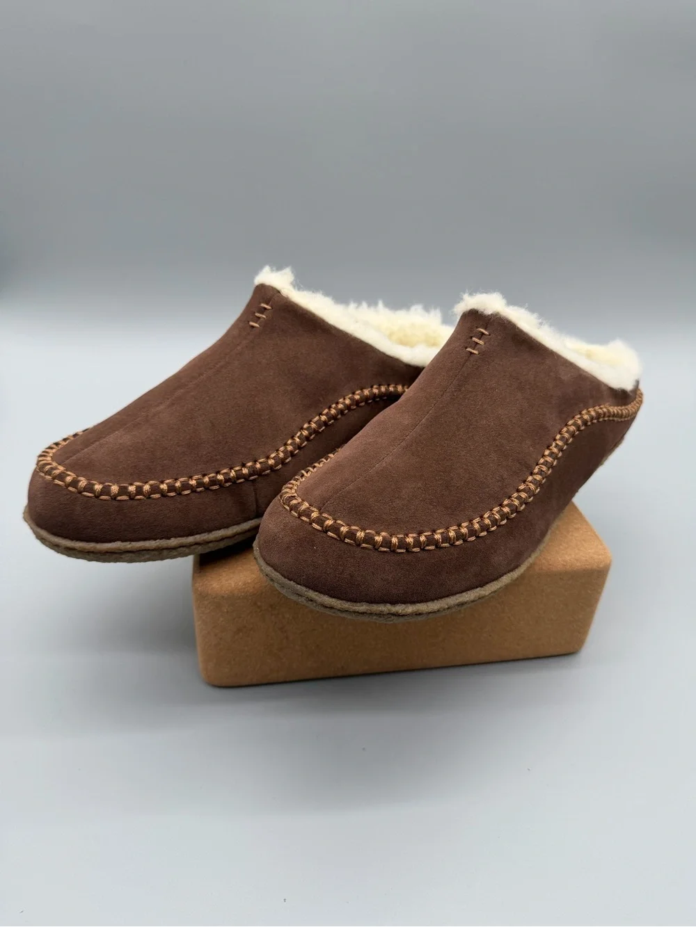 Men’s US 10 Sorel Falcon Ridge II Sherpa Lined Suede Slip On Casual Shoes